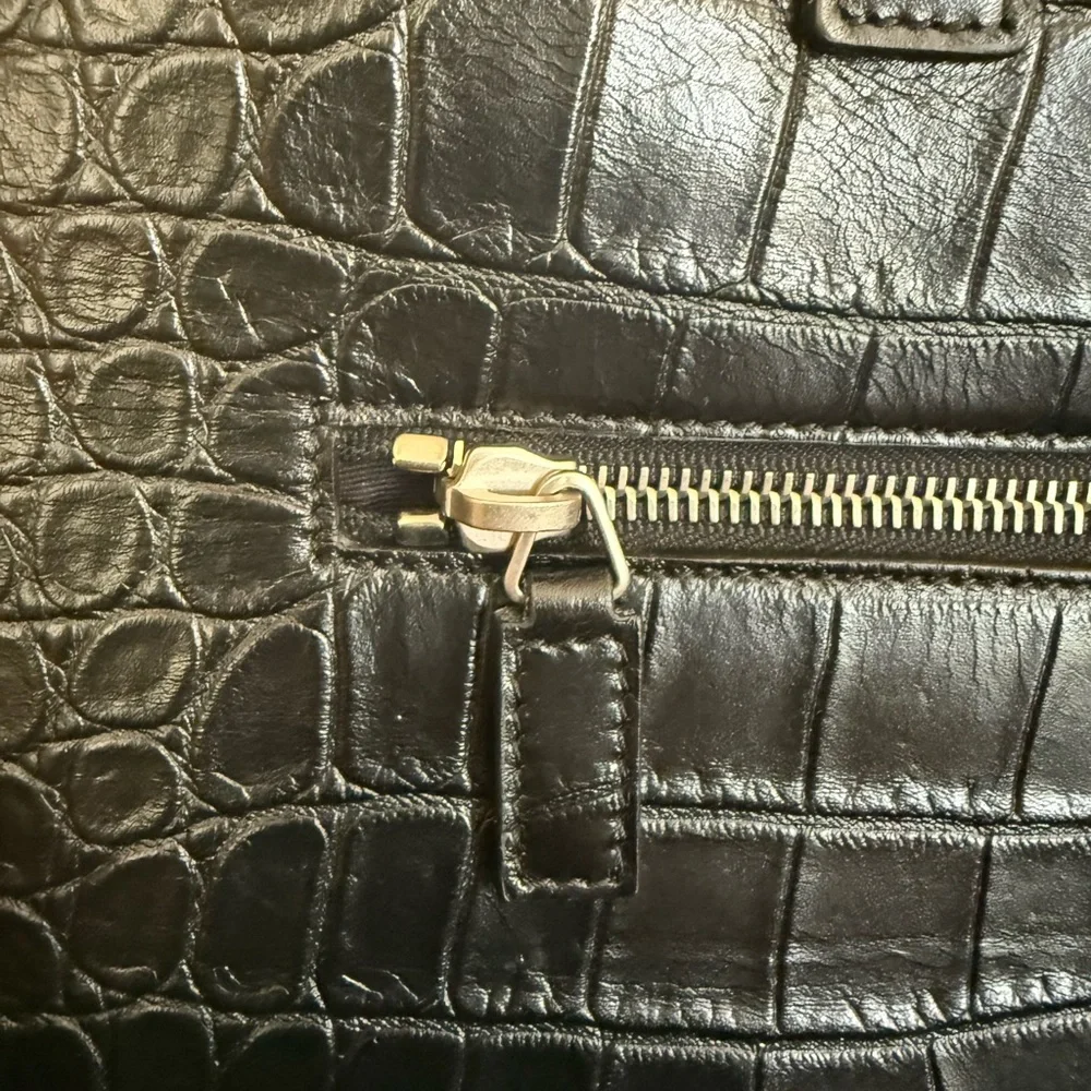 Saint Laurent Paris Cavas black snake print